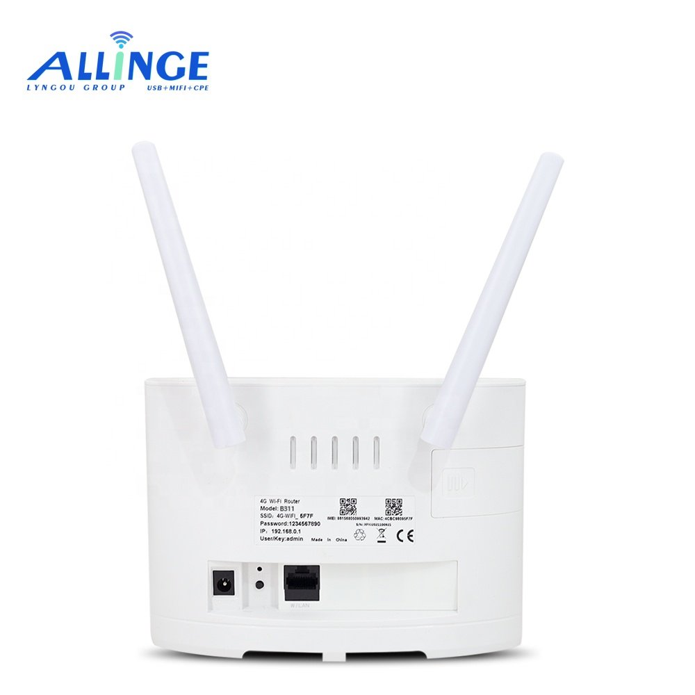 ALLINGE HMQ039 300mbps Wifi Wireless Router 3G 4G Lte CPE Wifi Router Modem With Sim Card Slot